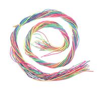 PACKOVE 120 Pièces Hair Braid Strings Set Assorted Gradient Lightweight Braiding Ropes For Women And DIY Ponytail And Braids Styling Accessories