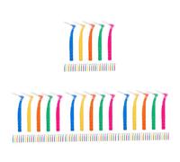 PACKOVE 120pièces Brosse Interdentaire Pratique Lot Brossettes Légères Pour Nettoyage Des Dentaires Pour Appareils Orthodontiques Et Dents De Sagesse Jaune Rose Vert Orange Bleu