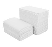 PACKOVE 125 Pièces Tapis de Table pour Manucure Jetable en Pulpe Blanche Forte Absorption D'eau, pour Salon ou Usage Domestique