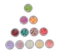 PACKOVE 12Pcs Tranches de Fruits en Pâte Polymère pour Manucure DIY Accessoires de Nail Art Colorés Décorations Légères et Solide