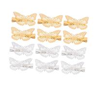 PACKOVE 12pièces Barrettes Cheveux Ajourées Style Stéréoscopique Pour Filles Lot De Épingles à Cheveux Design Unique Avec Éclatantes