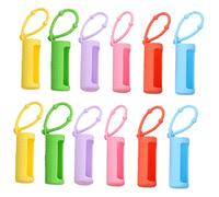 PACKOVE 12pièces Étui Silicone avec Corde pour Bouteilles Huiles Essentielles Aux Et Pratique pour Voyage