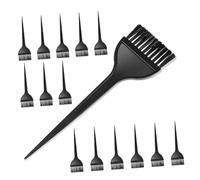 PACKOVE 15 pièces Kit Peignes et Pinceaux de Coloration pour Cheveux Outils Plastique Noir Durables pour Application de Teinture Balayage et Décoloration Usage Salon et Maison DIY