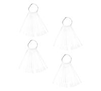 PACKOVE 150pièces Nuancier Ongles Éventail Pour Manucure Planches Ongles Transparentes Légères Cartes Couleurs Vernis Professionnelles Pour Salon