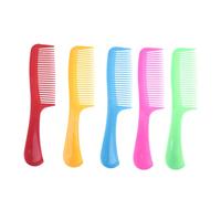 PACKOVE 15pièces Lot De Peignes Colorés Plastique Pour Coiffage Avec Long Manche Et Dents Serrées Outils De Coiffure Pour Salon Couleurs Mélangées