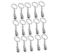 PACKOVE 15pièces Porte-clés Microphone Accessoires Créatifs Pour Clés Sac Et Décoration Stylé Pour Hommes Et Femmes