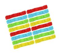 PACKOVE 16 Pièces Sangles de Jambe de Course, Fournitures pour Courses de Relais, Bandes Élastiques Colorées en Nylon et Polyester, Légères et Portables, pour Garçon et Filles et