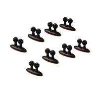 PACKOVE 16pcs Clips de Câble Noirs en Plastique Multipurpose pour Organisation de Fils et Écouteurs, Fixation Pratique pour Bureau et Voiture, Protection sans Dommage