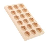 PACKOVE 18grilles Support De Pour Huiles Essentielles Bois Organisateur à Compartiments Pour Bouteilles De Rangement Pratique Et Élégant Pour Aromathérapie Et