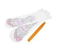 PACKOVE 1ensemble Chaussettes De Massage Avec Bâtons Acupression Chaussettes De Réflexologie Pour La Et Couleur Rose