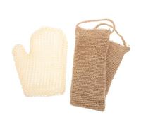 PACKOVE 1Ensemble Exfoliant Jute Naturel Épurateur Corporel pour Épaules Durable et Moussant