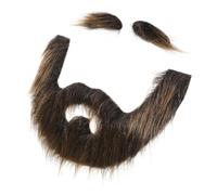 PACKOVE 1ensemble Fausse Barbe Et Sourcils De Pirate Pour Halloween Accessoires De Costumes Amusants Pour Fête Et Cosplay Unisexe Noir Et or