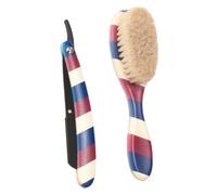 PACKOVE 1ensemble Kit De Rasage Masculin Complet Rasoir De Sureté Avec Brosse à Barbe Poils De Cheval Pour Entretien Et Élégant Barbe