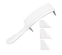 PACKOVE 1ensemble Peigne De Coiffure Professionnel s Courbé Outil De Positionnement Pour Styliste Pour Coupe De Cheveux Et Barbe Couleur Blanche