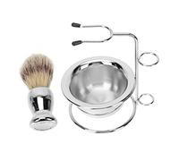 PACKOVE 1ensemble Set De Nettoyage De Barbe pour avec Brosse Bol Et Support Kit De Rasage Complet pour Rasage Et Confortable