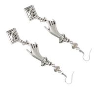 PACKOVE 1paire Boucles Oreilles Pendantes Vintage Légères Alliage Style Tarot Chic pour Femmes Accessoires Mode Élégants et Confortables Toute la Journée