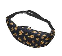 PACKOVE 1pièce à Unique Femme Motif Pizza pour Sports Extérieurs Et Voyage Noir
