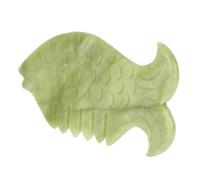 PACKOVE 1Pièce Natural Jade Gua Sha Scraping Board For Facial Massage Smooth Edges For Safe Use Compact For Easy Transport