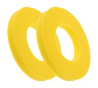 PACKOVE 2 Bagues D'amortisseur en Caoutchouc Universelles Jaunes, Coussinets D'absorption des Chocs Suspendre Automobile, Tampons Amortisseurs Vibrations et Amélioration du Confort