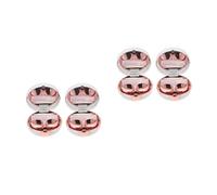 PACKOVE 2 Ensembles Boîte De Lentille De De Motif en Marbre Voyage Conteneurs Œil Cas D'objectif pour Les Yeux Étui Organisateur D'objectif Plastique 2 Pièces * 2