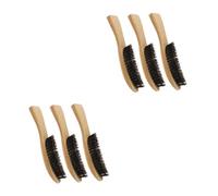 PACKOVE 2 Ensembles Brosse À Barbe Honnête Poil Se Soucier Hommes Sanglier Porter Blaireau Rasage Fournitures De Soin De La Barbe Outil De Soin De La Barbe Masculine En Bois 3 Pièces * 2