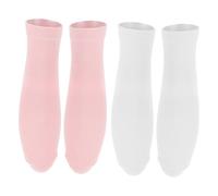 PACKOVE 2 Paires Chaussettes indéchirables large pour traitement fissuré thérapie chaussettes hydratantes femmes chaussettes hydratantes soins des pieds gel blanche