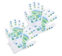 PACKOVE 2 Paires de massage chaussettes d'acupuncture point de déclenchement masseurs de pieds manuels outil de massage des pieds polyester coton blanche