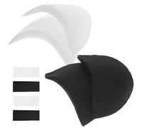 PACKOVE 2 Paires D'épaulettes Adhésives en Mousse Fine 1 Cm, Coussinets D'épaule pour Costume et Chemise, Rembourrage Souple et Extensible, Quotidien et Valoriser la Silhouette