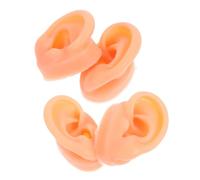 PACKOVE 2 Paires Silicone Souple Oreille Modèle Gauche Droite Flexible Pour Pratique Piercing Affichage Bijoux Simulation Acupuncture Formation
