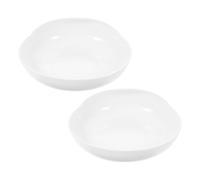 PACKOVE 2 pièces Assiettes Anti-débordement pour Seniors avec Base Antidérapante et Design Adapté pour et Sécurité pour Aides Mobilité et Soins Infirmiers