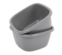 PACKOVE 2 pièces Bassine Carrée Capacité pour Salle de Bain et Cuisine Polyvalente pour Lavage Visage Lessive Bain de Robuste Plastique Portable
