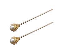 PACKOVE 2 Pièces Bâtonnet à Cheveux Perles Style Vintage Épingle à Cheveux Chinoise Lot De Élégante