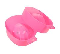 PACKOVE 2 Pièces Bol De Trempage à La Main Bol De Trempage De Soins Bol De Dissolvant De Polissage Trempage De Bol De Manucure Liquide Bols De Trempage Des Ongles Verser Gel Plastique Rose