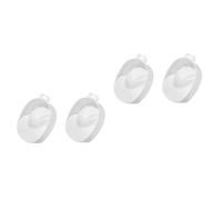 PACKOVE 2 Pièces Bol de Trempage Ongles Rectangulaire Plastique pour Manucure et Retrait Faux Ongles Bac Manucure Blanc à Domicile ou Salon