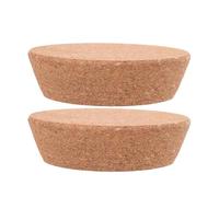 PACKOVE 2 Pièces Bouchons de Liège Coniques Fermeture Hermétique Sécurisée Marron pour Bouteilles de Vin et Carafes en Verre pour de Bricolage et Accessoires Vin