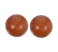 PACKOVE 2 Pièces Boules De Palissandre Rouge Rétro Pilates Des Balles Adulte Ballons De Handball Portables Sphères De Palissandre Rouge Décors Sphère Palissandre Rouge Brown