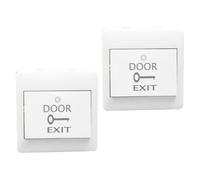 PACKOVE 2 Pièces Bouton de Contrôle D'accès Blanc PC à Réinitialisation Automatique