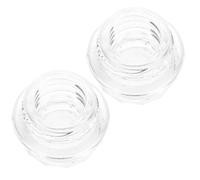 PACKOVE 2 Pièces Bouton Design Haute Transparence en Verre Transparent pour Percolateur à Café Compatible Cafetière Filtre pour Usage Bureau et Extérieur