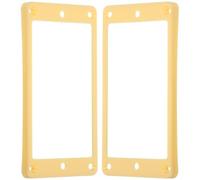 PACKOVE 2 Pièces Cadre de Captage du Son pour Guitare Électrique, Cadre de Micro, Plastique Beige, Réduit le Bruit Vibrations, Protège le Pickup, pour Musiciens