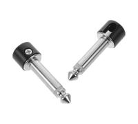 PACKOVE 2 Pièces Connecteur sans Soudure 6,35mm pour Câble Patch Guitare, Design Modulaire en Métal Argenté, Connexion Stable pour Pédalier et Réparation en Concert