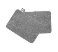 PACKOVE 2 Pièces Coussin Isolant Épaissi Tapis D'isolation Thermique Tapis De Sol Pour Sauna Tapis De Sauna Tapis De Antidérapant Chaleur Sauna Extérieur Sur Tapis Feutre Grey