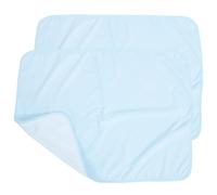 PACKOVE 2 Pièces coussinet souple Alèse lavable pour adulte Alèse urinaire lavable adultes couche pipi lavable matelas alèses lavables coussin pour personnes âgées Polyester Sky-blue