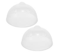 PACKOVE 2 Pièces Couvercles pour Cuiseur à Œufs en Plastique Résistant Haute Température Design Transparent, Accessoires pour Petites Cuisines