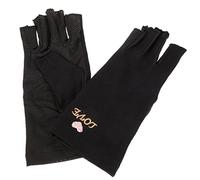 PACKOVE 2 Pièces Gants de Vélo UV Confortables Demi Doigts Respirants Adaptés Conduite et Aux Activités de Plein Air