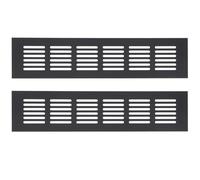 PACKOVE 2 Pièces Grille D'aération 60x250mm en Alliage D'aluminium