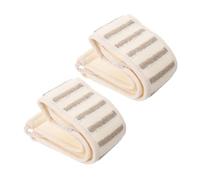 PACKOVE 2 Pièces laveur de Serviette de bain exfoliante Serviette de bain en lin Serviette de bain durable de toilette exfoliant de toilette exfoliant Beige
