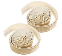 PACKOVE 2 Pièces Moulure D'angle, Garniture D'angle Autocollante Flexible en Écume Blanc, Bordure Adhésive pour Mur, Bordure pour Carrelage et Bord de Meuble, 8cm