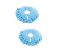 PACKOVE 2 Pièces Oreiller En Forme De u Oreiller De Massage Du Visage Oreiller Face Contre Terre En Forme De u Oreiller De Visage De Salon De Spa Masser Oreiller Masseur Coton Perlé Bleu