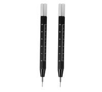 PACKOVE 2 Pièces Outil de Retrait de Broches pour Bracelet Montre Métal Aluminium avec Échelle Fourchette à Barre de Ressort pour Réparation Ajustement Fin et Remplacement Facile des