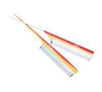 PACKOVE 2 Pièces peigne à queue pointue mariage démêlant incurvé outil style peigne taquin peigne de queue choisir des peignes pour femmes petit peigne trucs de cheveux Plastique